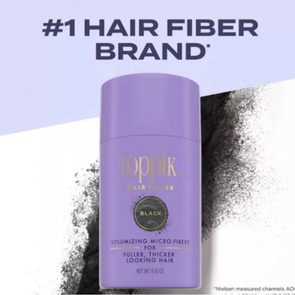 TOPPIK MEDIUM BROWN COLORED KRATIN HAIR FILLER VOLUMIZING MICRO-FIBERS 0.42 OZ